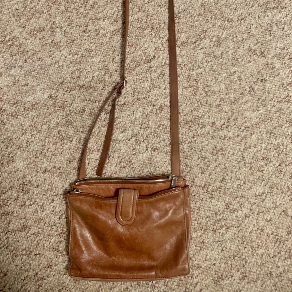 Brown Leather Hobo Bag